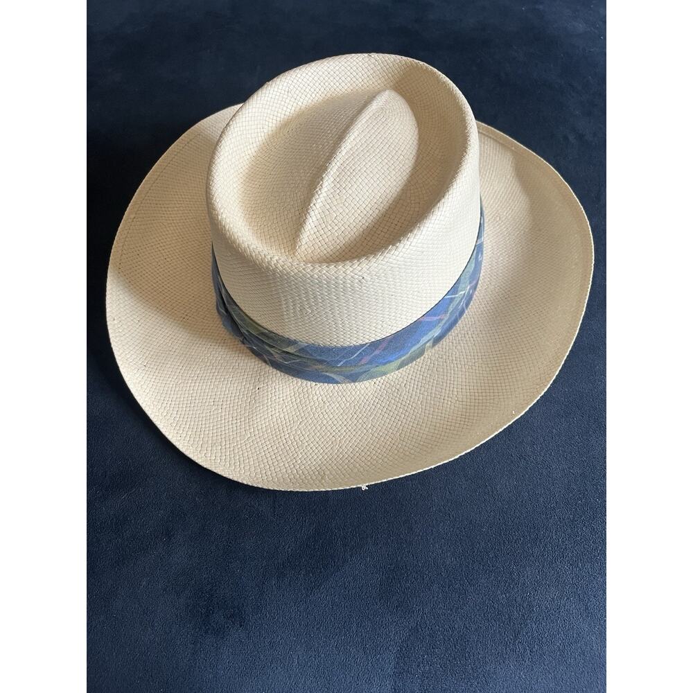Pendleton Country Traditionals Straw Hat Medium Made in USA Panama Style Fedora